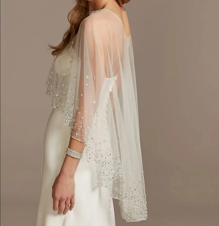 Crystal Beaded Wedding Shawl Tulle Bridal Cape... From Ddmyfeb, $39.68 | DHgate.Com Crystal Beaded Wedding Shawl Tulle Bridal Cape... From Ddmyfeb, $39.68 | DHgate.Com