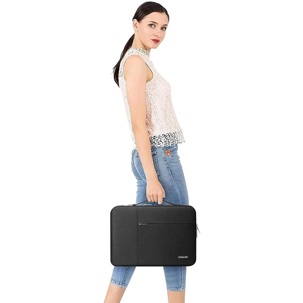 Protective Laptop Sleeve Case 13.3 Inch - Shockproof, Slim Carrying Bag With Front Zipper Pocket, Fits MacBook Air/Pro, Dell, HP - View #13