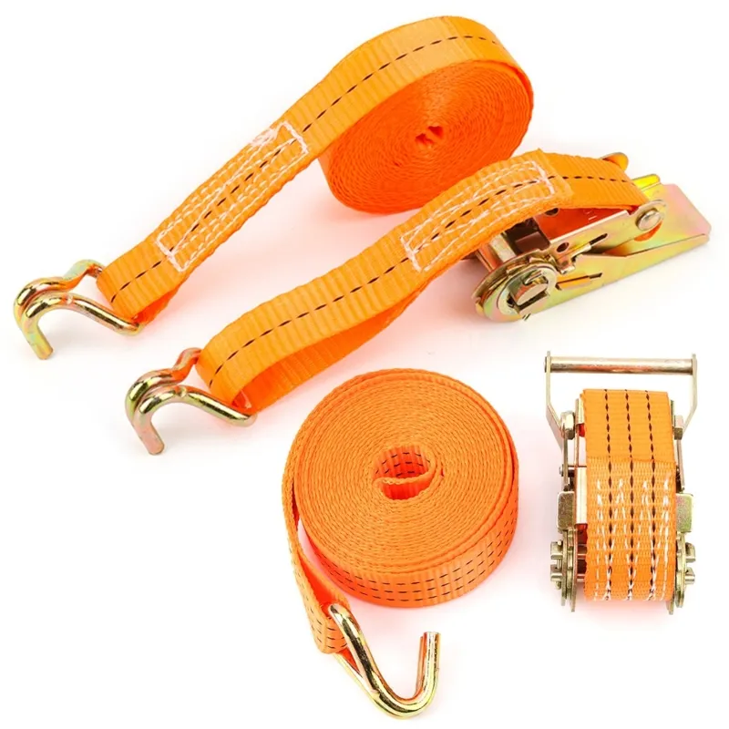 Bike It Universal Motorcycle Tie Down Ratchet Straps 5m x 25mm 250kg Load 2 Pack