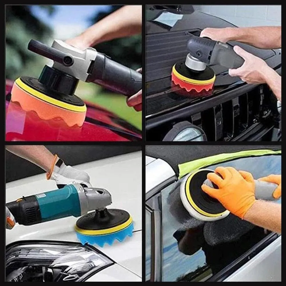 5PCS 5 Inch Cr Buffing Pds For Drill, Multipurpose Kuwit