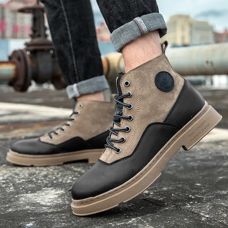 Stylish Leather Martin Boots With Comfortable Insoles For Men Trendy Casual Workwear And Mens Leather Outdoor Boots In Sizes 38 44 From Phgate 45.17 DHgate.Com