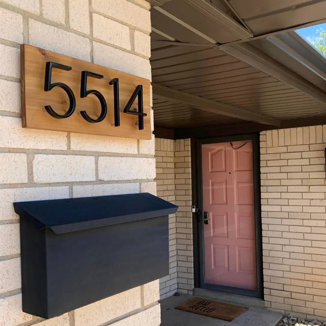 Family Name Signs Custom Metal Address Sign - Personalized Outdoor ...