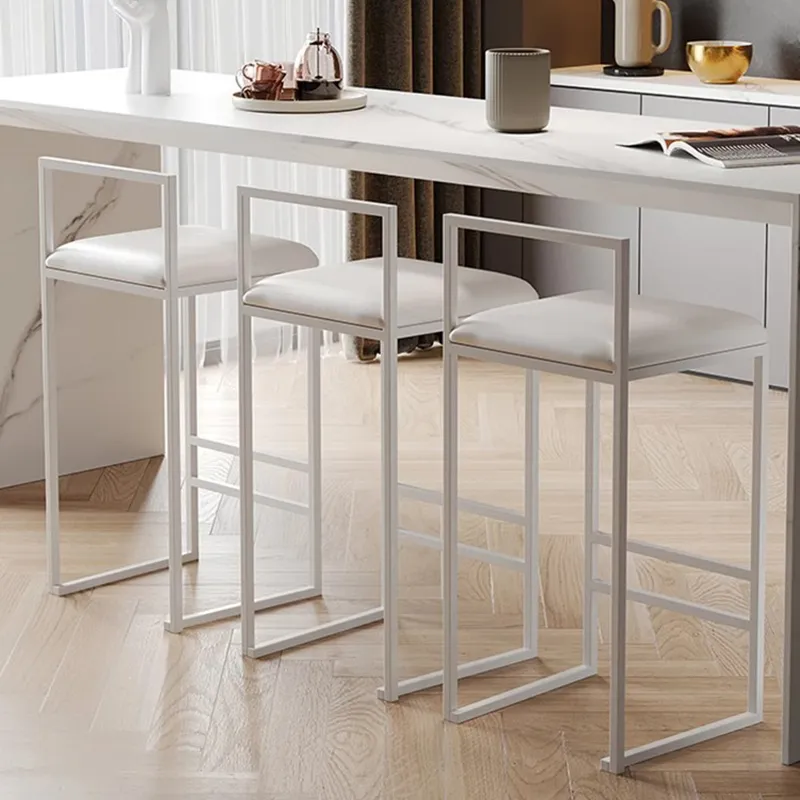 Counter Stool White Industrial Stool Simpli Home Rayne 24 White