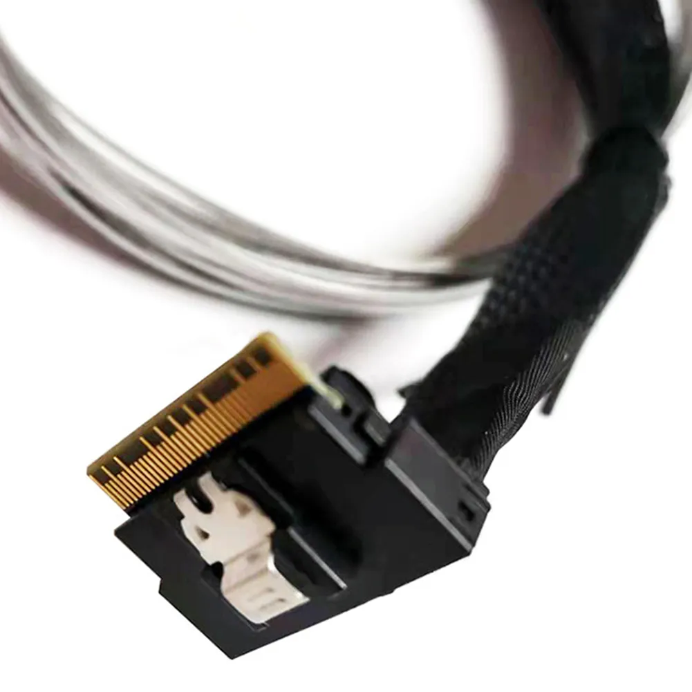 50cm Slim Line Replacement SAS4.0 SFF-8654 8i to SATA 8 Ports Adapter Target Hard Disk Cable Computer Peripherals