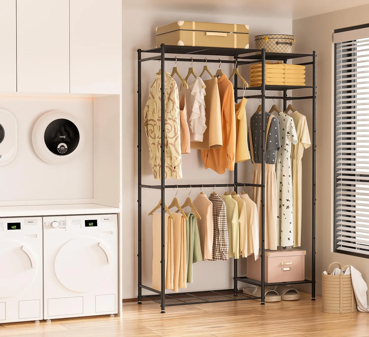 Wire Shelving Langria Garment Rack Zimtown Heavy Duty 47x18x71