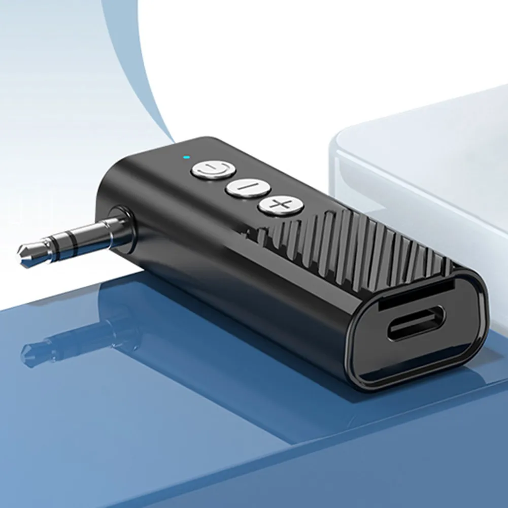 ORIA Wireless Bluetooth Receiver Transmitter 2 In 1 Wireless Bluetooth Adapter 3.5mm AUX Bluetooth 5.2 Audio Adapter Compatible With PC, Car Stereo, Headphones