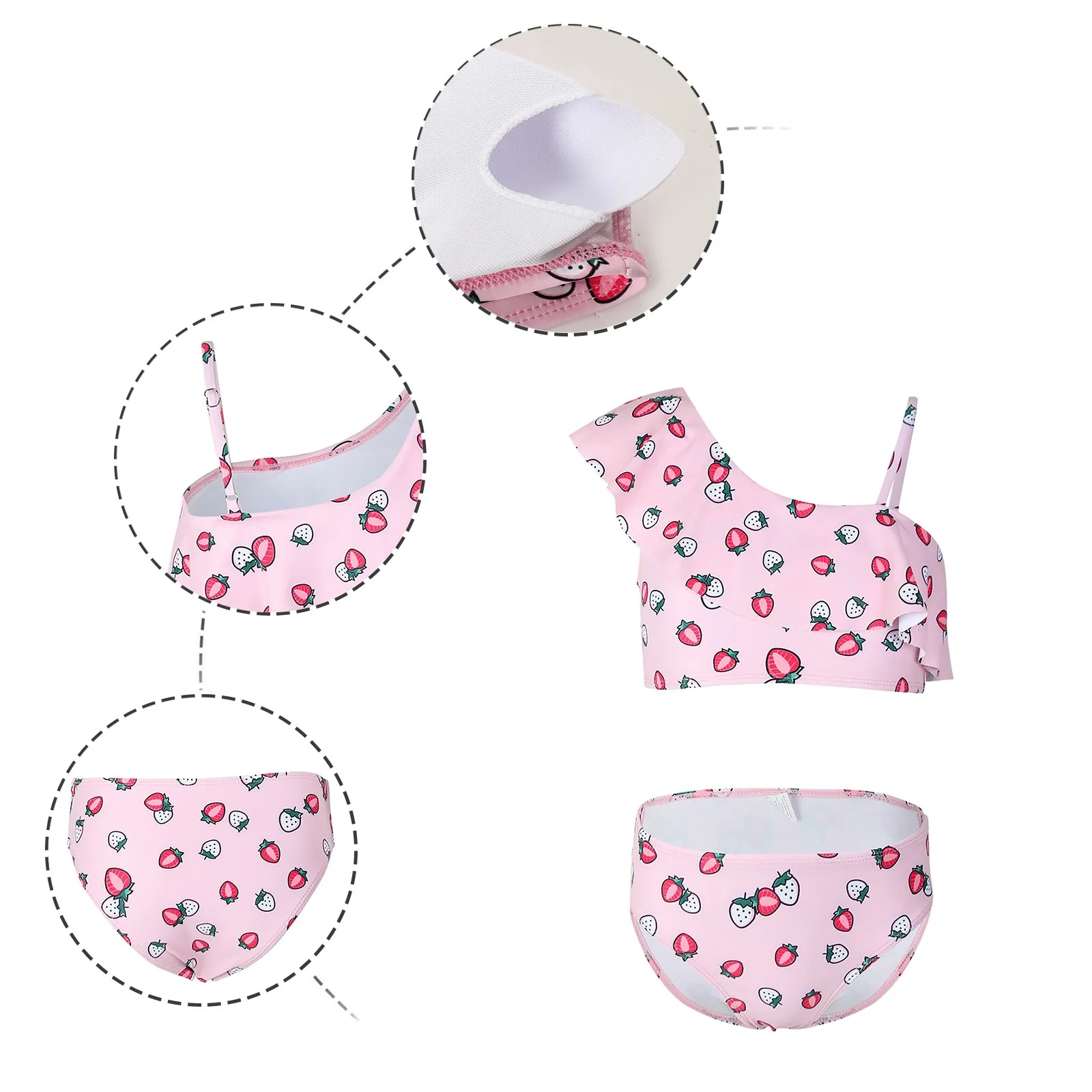RIU Peach polka dots swimwear タグ付き新品未使用 Gemma Ruched Bandeau One-piece With Side Ties For Women | J.Crew
