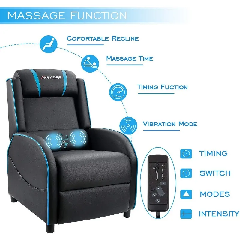 Comfortable And Ergonomic Homall Racing Style Gaming Massage Recliner Black Recliner Chair For Single Living Room Sofa From Homepro14 134.33 DHgate.Com