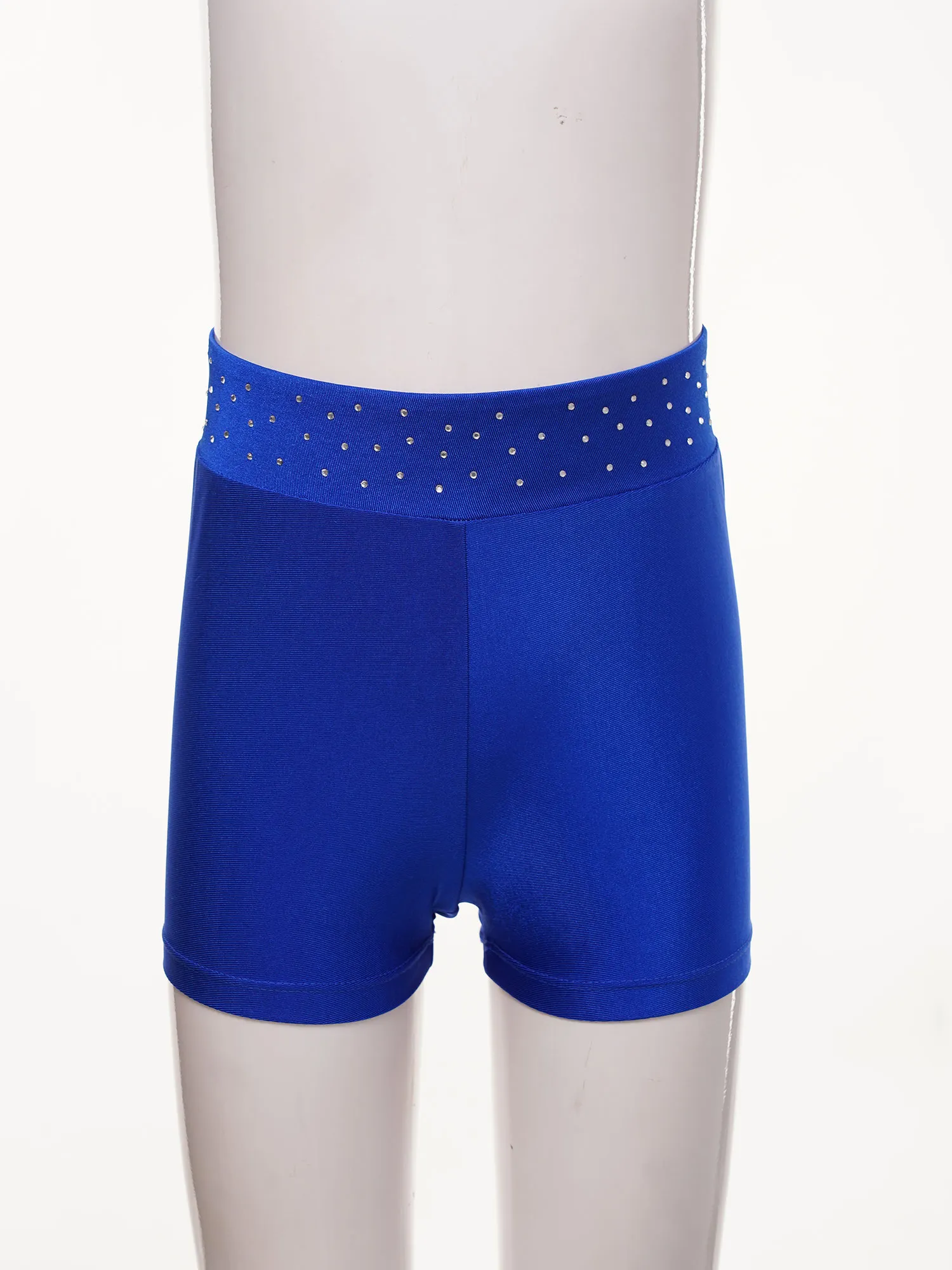 Figure Skating Booty Shorts With Rhinestones - 4-Way Stretch Performance Shorts Made In USA - View #12