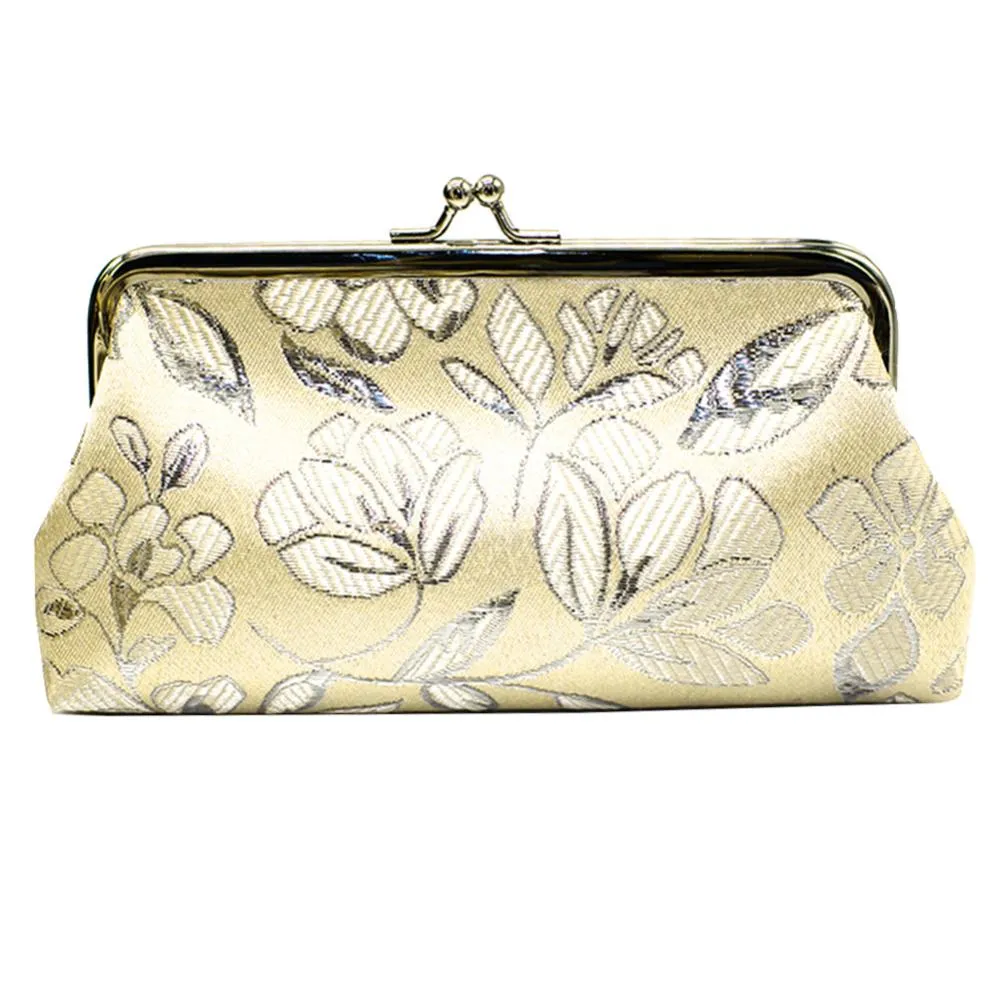 Wholesale Vintage Flower Embroidered Kiss Lock Floral Coin Purse Wallet Clutch For Women Ideal For College Students With Card And Phone Holder From Homepro18 6.02 DHgate.Com