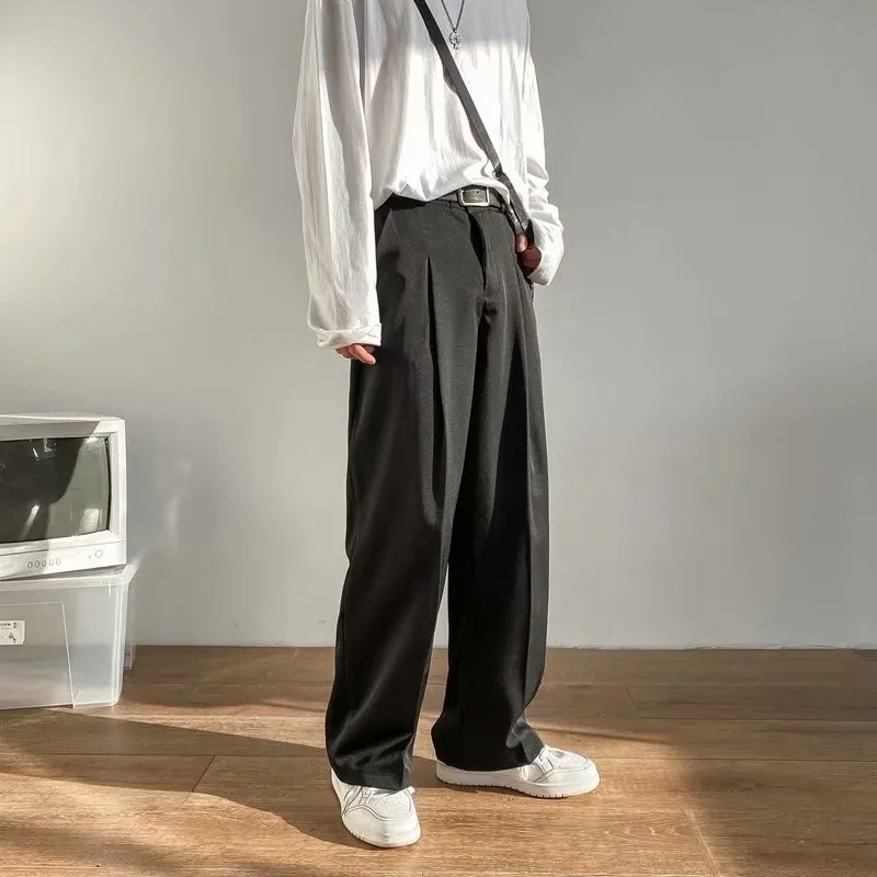Instagram Style Youth Black Casual Trousers with Chain Strap Shoulder Bag Instagram Style Youth Black Casual Trousers with Chain Strap Shoulder Bag