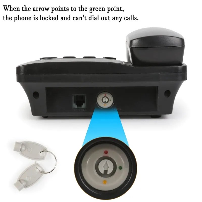 Landline Call Blocker With Caller ID - 2000 Number Blacklist, Auto Block Robocalls, FSK/DTMF Dual System