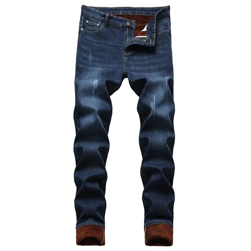 Pantalones Termicos Pantalon Vaquero Forrado Hombre Jeans De