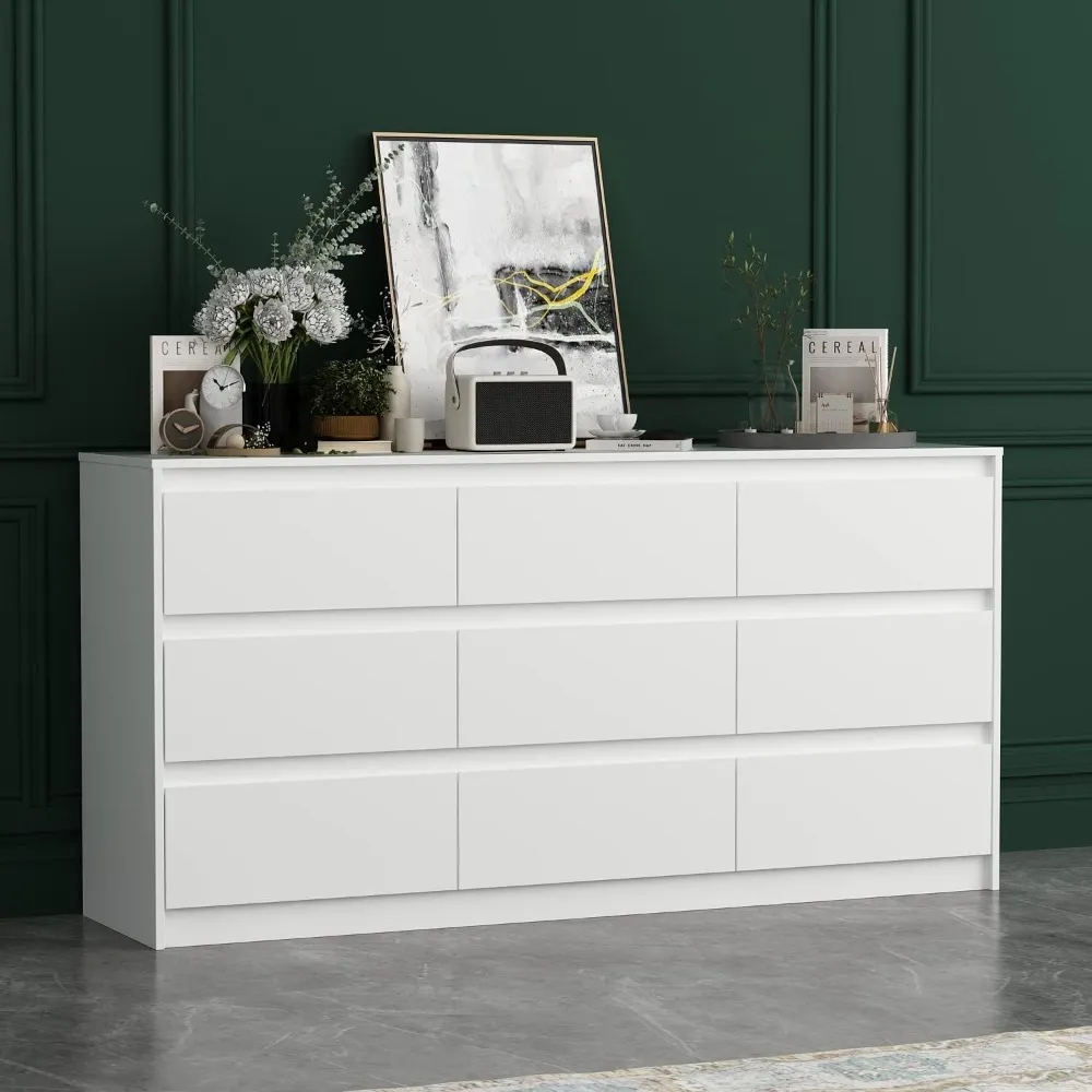 Dresser with Deep Drawers, Long Modern Minimalist Engineered Wood Dresser Chest of Drawers, Over 8 Drawers, 139 Pounds from Dhgate Storage Drawers - price 306.98 Dresser with Deep Drawers, Long Modern Minimalist Engineered Wood Dresser Chest of Drawers, Over 8 Drawers, 139 Pounds from Dhgate Storage Drawers - price 306.98