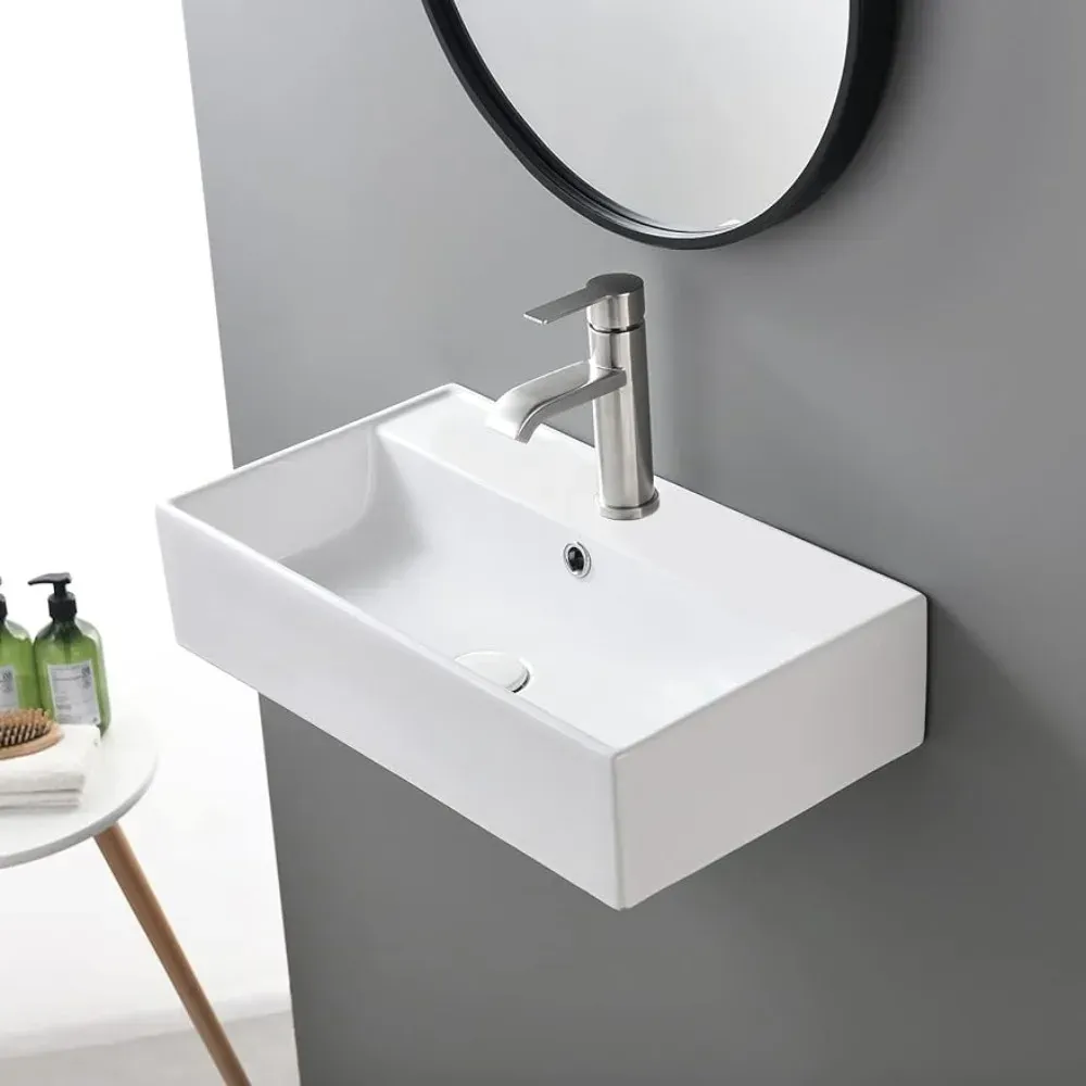 Small Bathroom Sink | Modern Rectangular Wash Basin For Laundry, Half Bath  Compact Hand Wash Bowl From Homepro14, $100.72 | DHgate.Com, image size:1000x1000