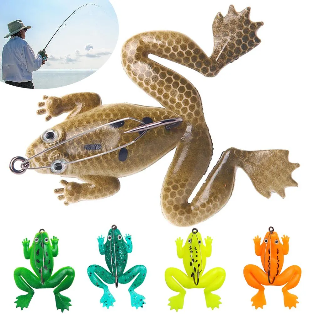 Bass Fishing Lures How To Rig A Plastic Frog Fish Trap Pack Soft