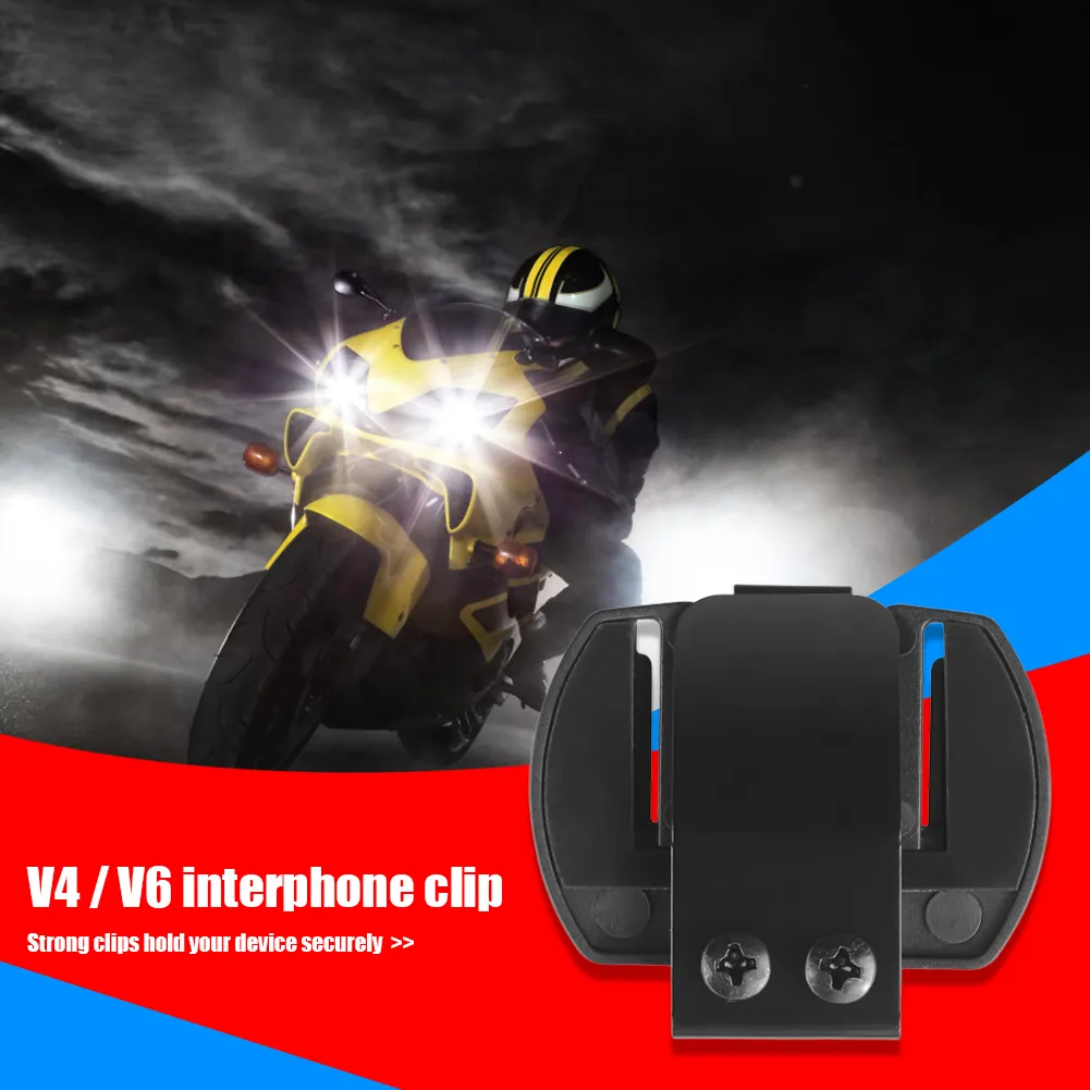 Intercom Clip 5-Pack Universal Helmet Headset Clip, Bluetooth Intercom Bracket Stand ...