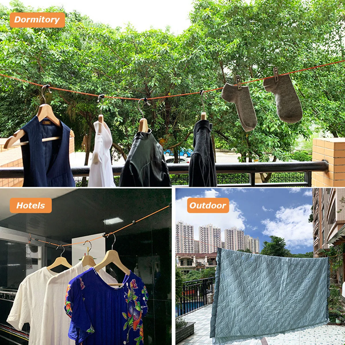 Clotheslines For Outdoors Retractable Clothesline: Portable Laundry ...