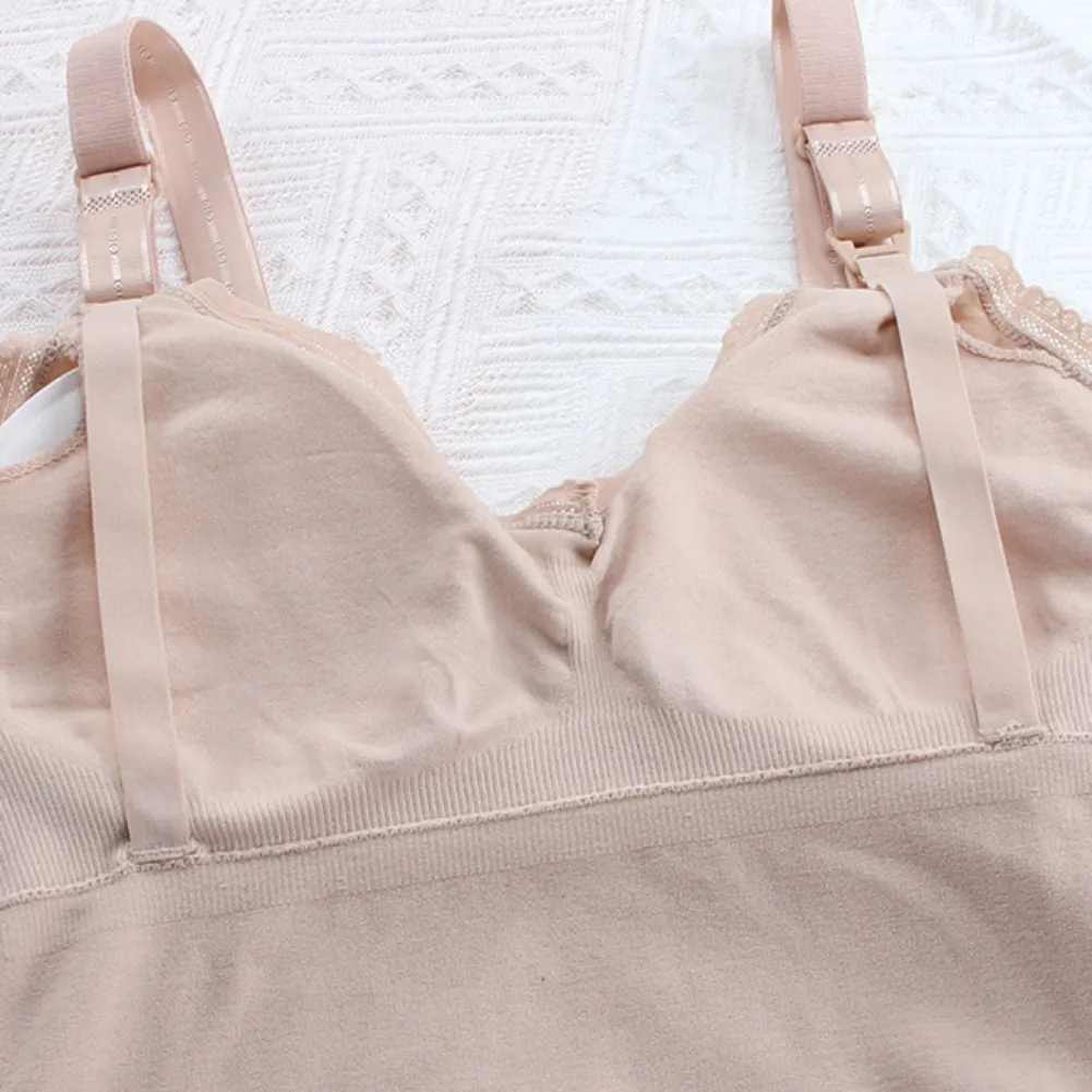 nursing tank with built in bra