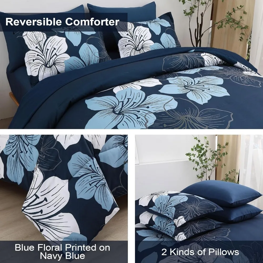 Navy blue queen size blanket hotsell