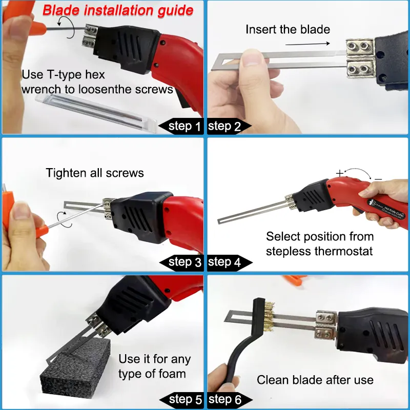 Pro Electric Fabric Cutter Rope with Air Cooling,...
