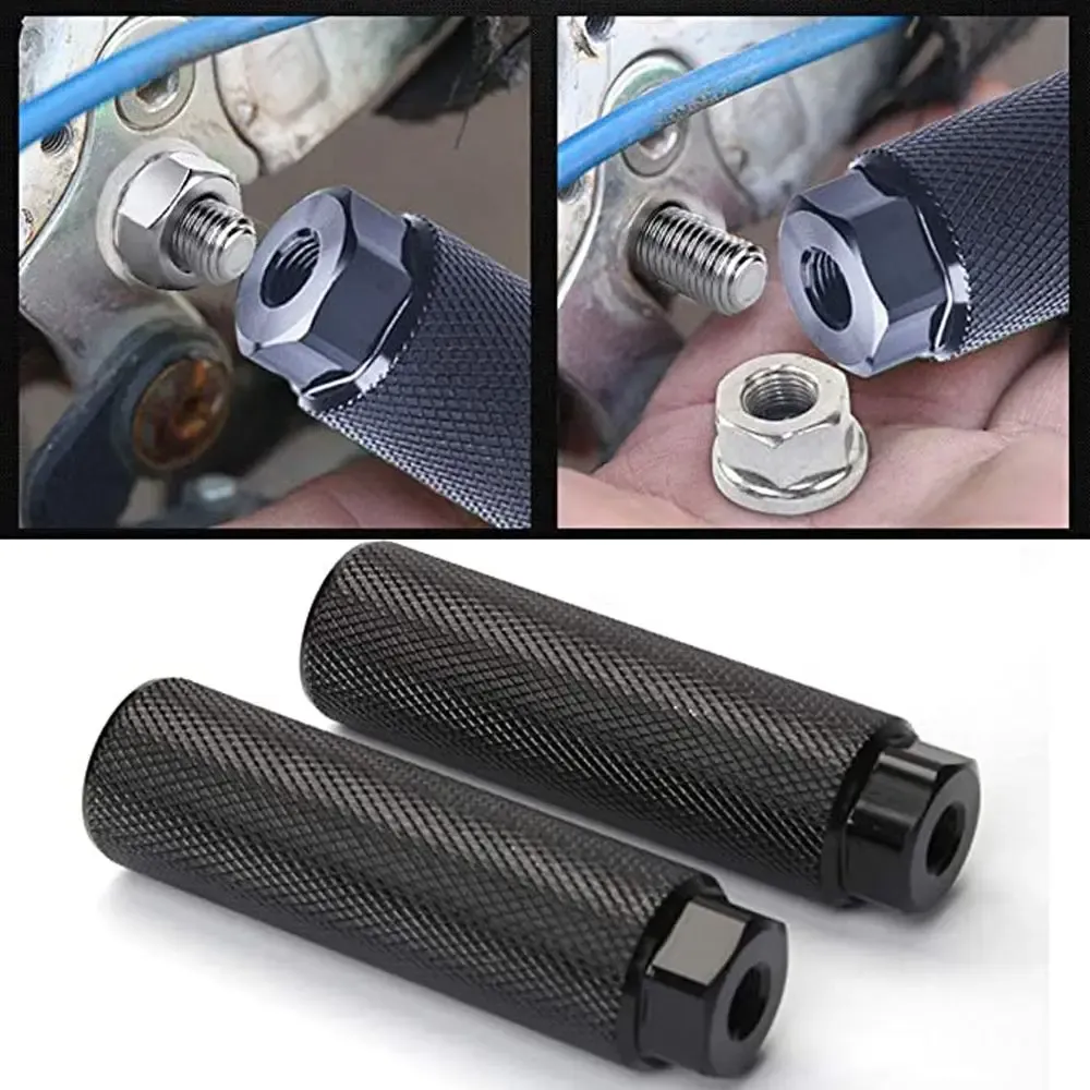 Universal Motorcycle Foot Pegs, Lightweight Aluminum Alloy Bicycle