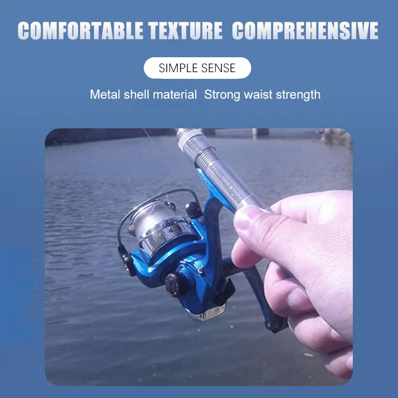 Ultralight Telescopic Fishing Rod With Spinning Reel – Pocket-Sized Portable Rod For Freshwater & Saltwater