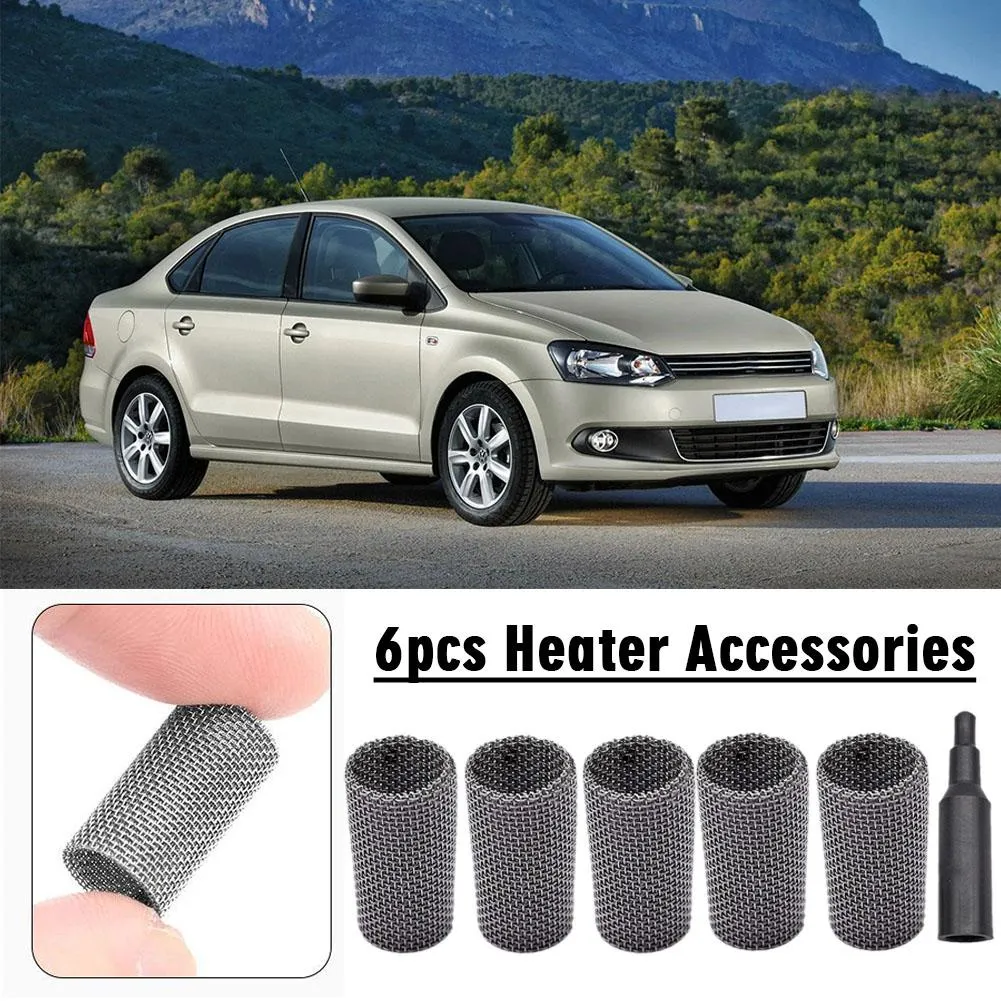 DHgate 6 Pack Premium Car Glow Plug Strainer Filter Screen Mesh Replacement Kit for Air Parking Heater Automobiles Motorcycles