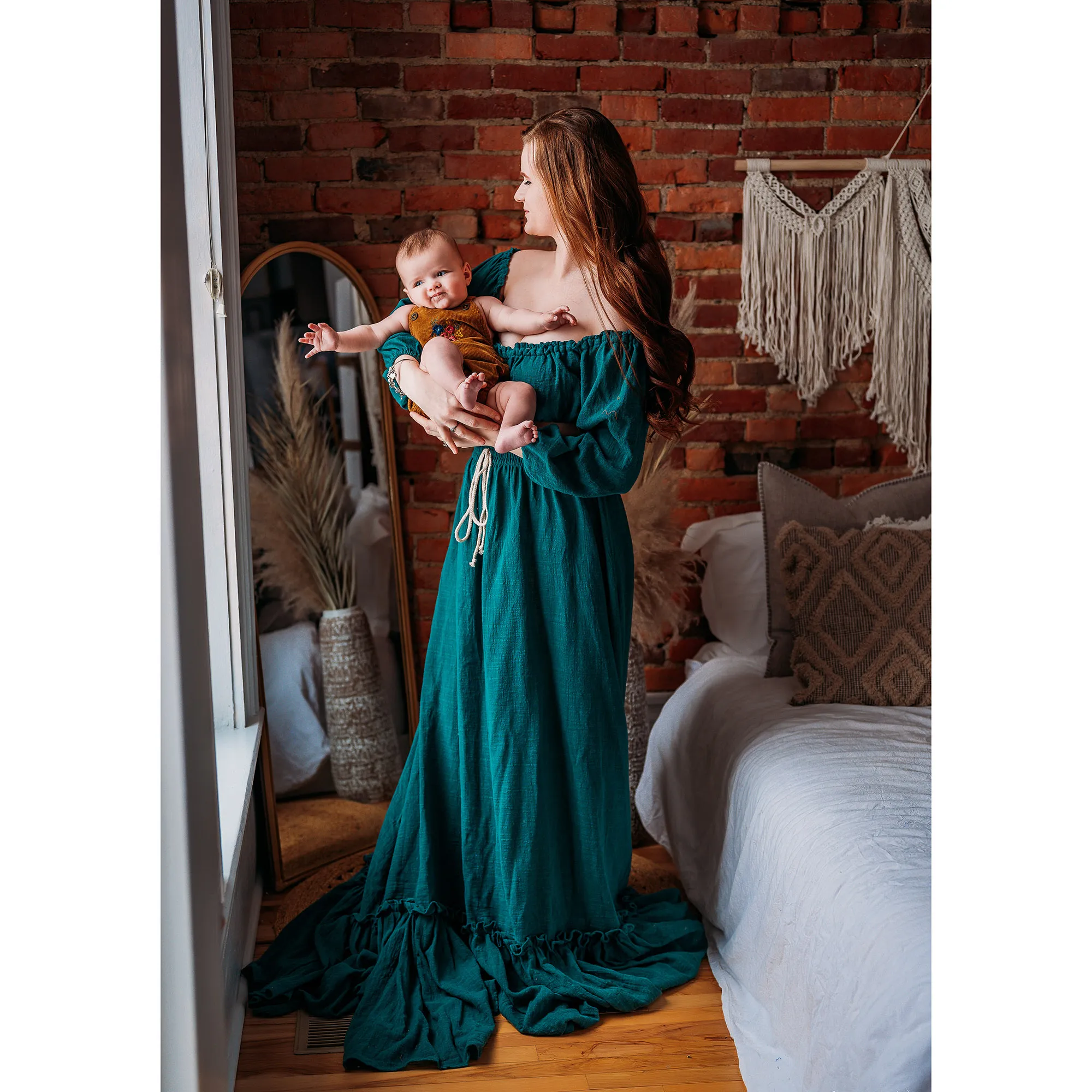 Don&Judy Boho Off The Shoulder Cotton Jersey Maternity Dress for Photo  Shoot and Baby Shower from Dhgate Albums&Books - price 217.3