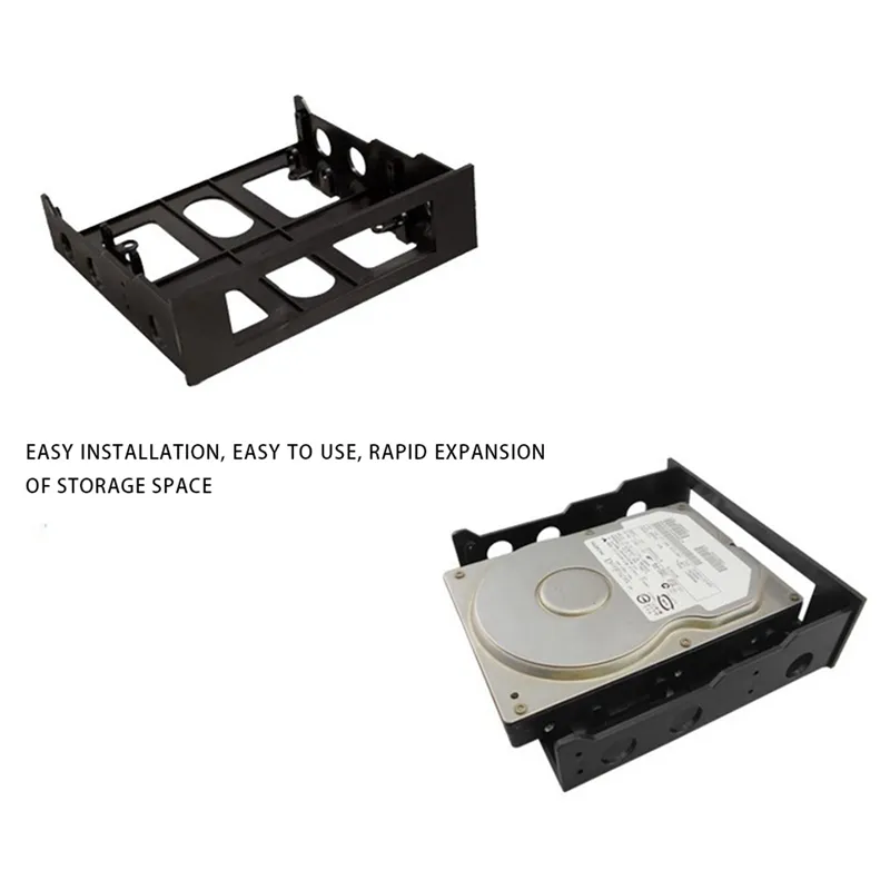 Upgraded5.25 Floppy Drive Bay to 3.5 HDD SATA SSD Mounting Bracket ...