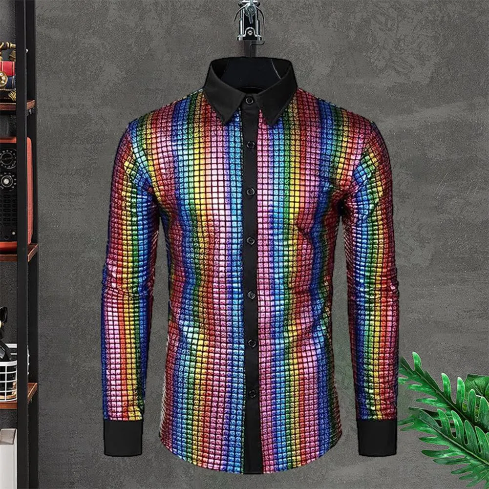 sachin and babi light blue dress Club Dance Men Shirt Disco Shirt Sequin Stand Collar Men's Shirt for Stage  Performance Long Sleeve from Dhgate Shirts
