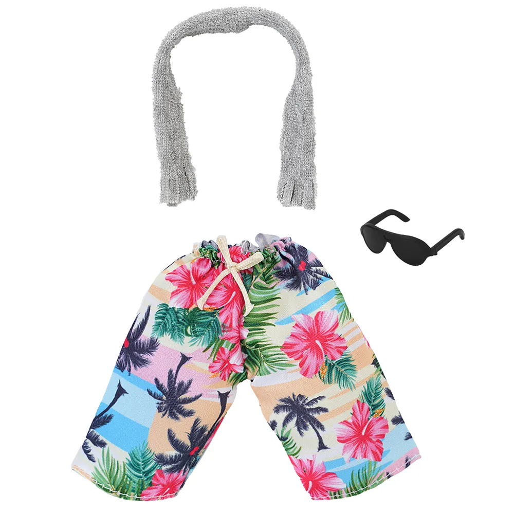 Tropical Hawaiian Outfits Accessories 30CM for Barbie Ken Doll - Main Image