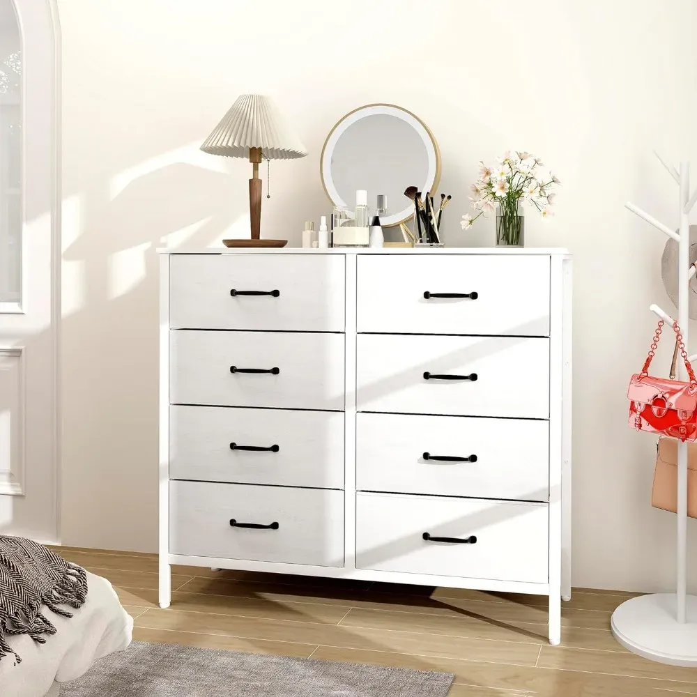 knee length dresses for ladies Nathan James Kova Rattan Dresser White main image 0