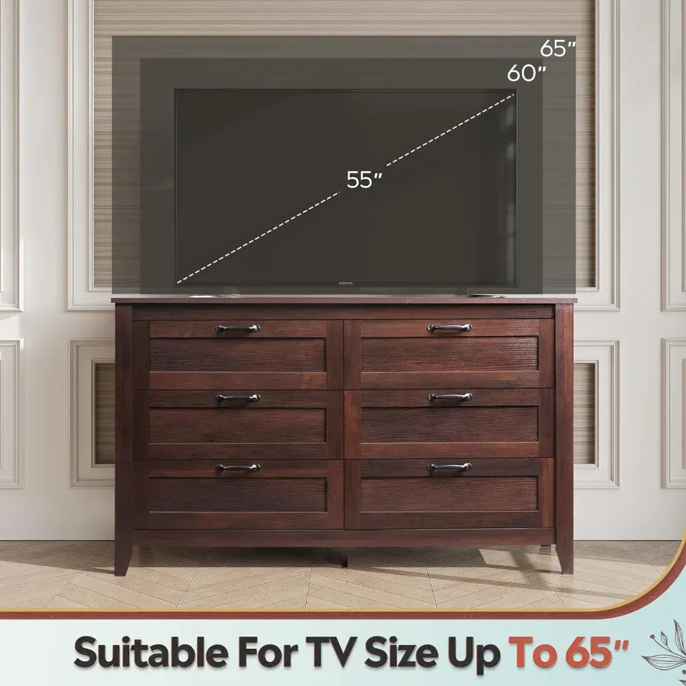 DHgate.com:Modern Metal Handle Wooden Dresser with 6 Drawers