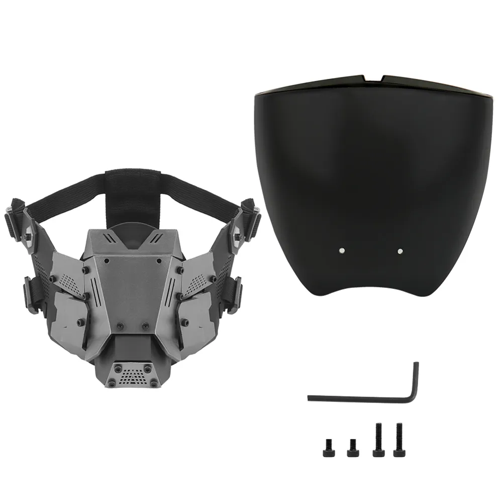 RAM Tactical Mondmasker - Airsoft Gezichtsbescherming Zwart