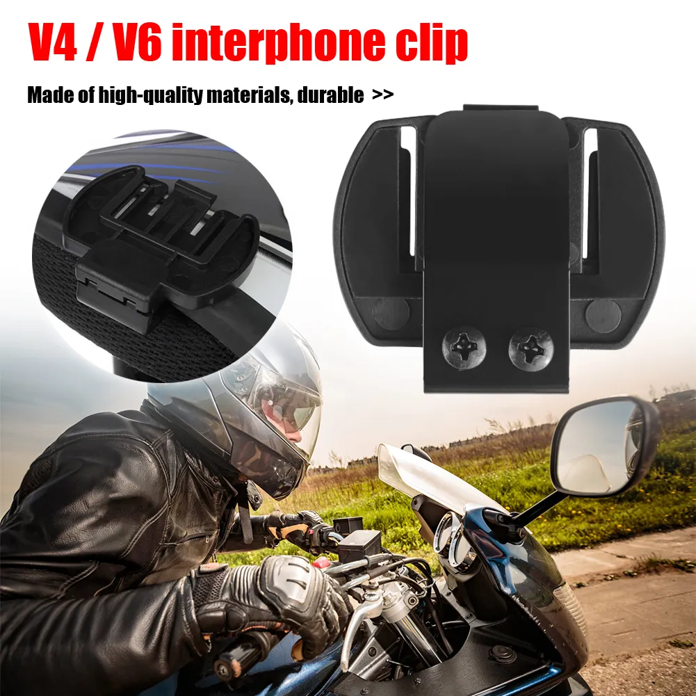 Intercom Clip 5-Pack Universal Helmet Headset Clip, Bluetooth Intercom Bracket Stand ...
