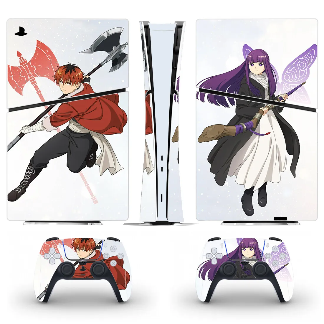 Final Fantasy PS5 Slim Disc Skin Sticker Decal Cover For Console And 2 Controllers New PS5 Slim Disk Skin Vinyl