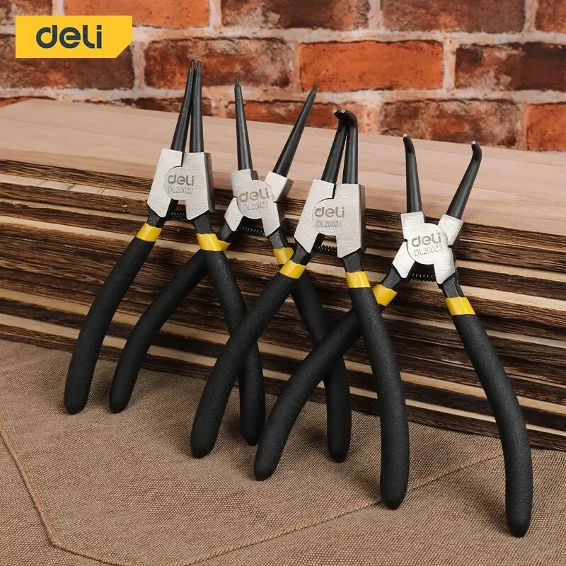 WORKPRO 4-Piece Snap Ring Pliers Set - 7" Heavy Duty Internal/External Circlip Pliers 12 thumbnail image