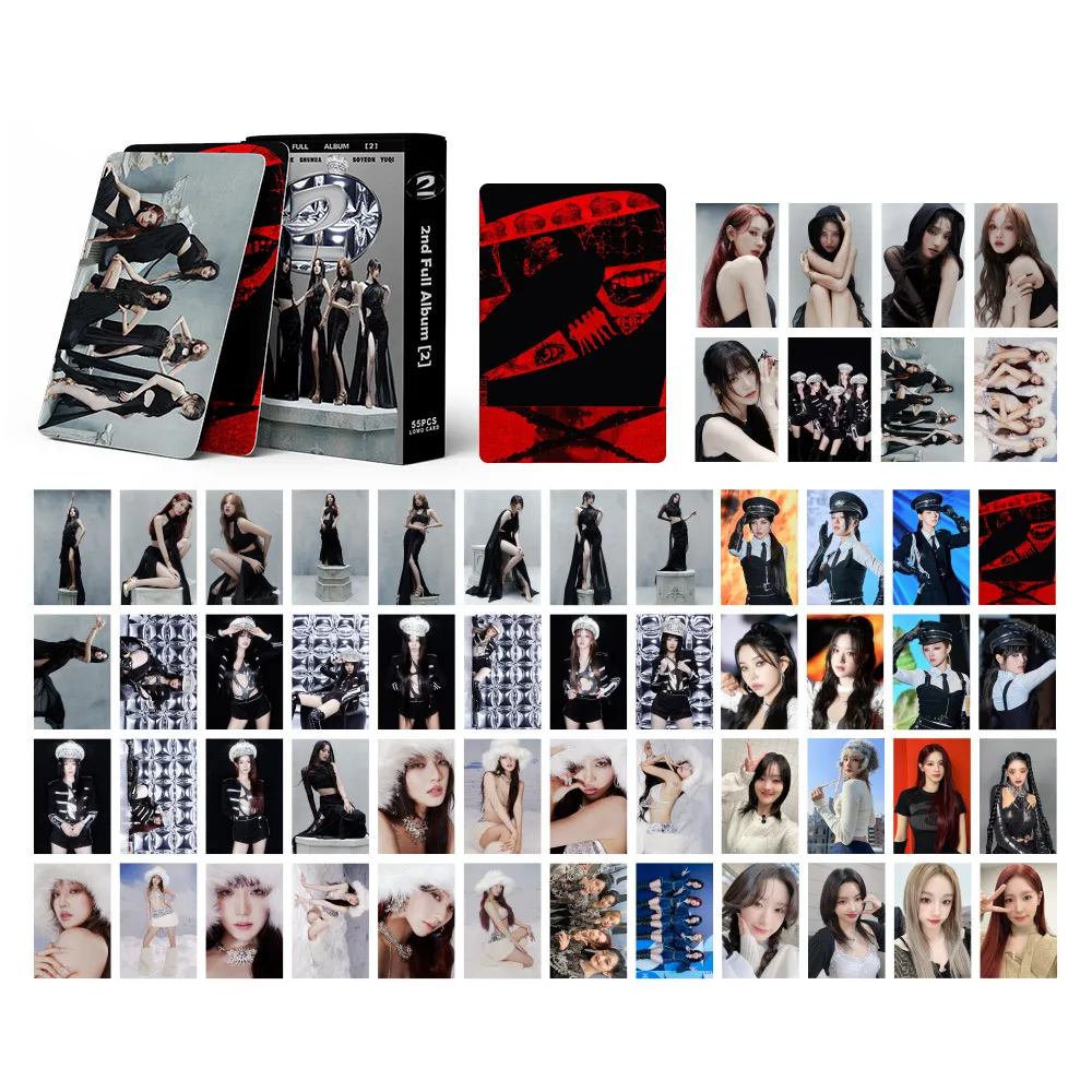 Kpop Cards GIDLE Super Lady Lomo Cards New Album Photocard Set
