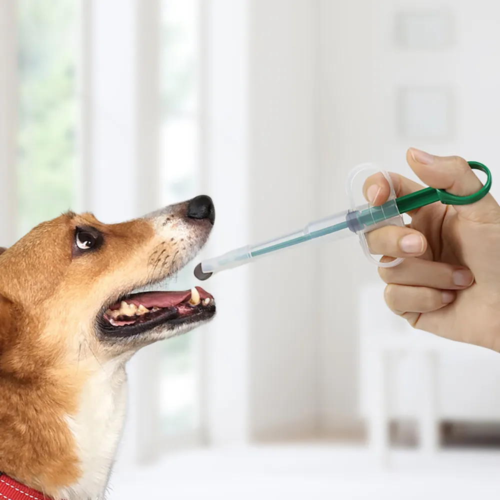 QIYADIN Cat Pill Shooter Pet Piller Gun Dog Pill Shooter Cat Tablet Soft Tip Syringe Pet Medical Feeding Dispenser Tool For Small Animal