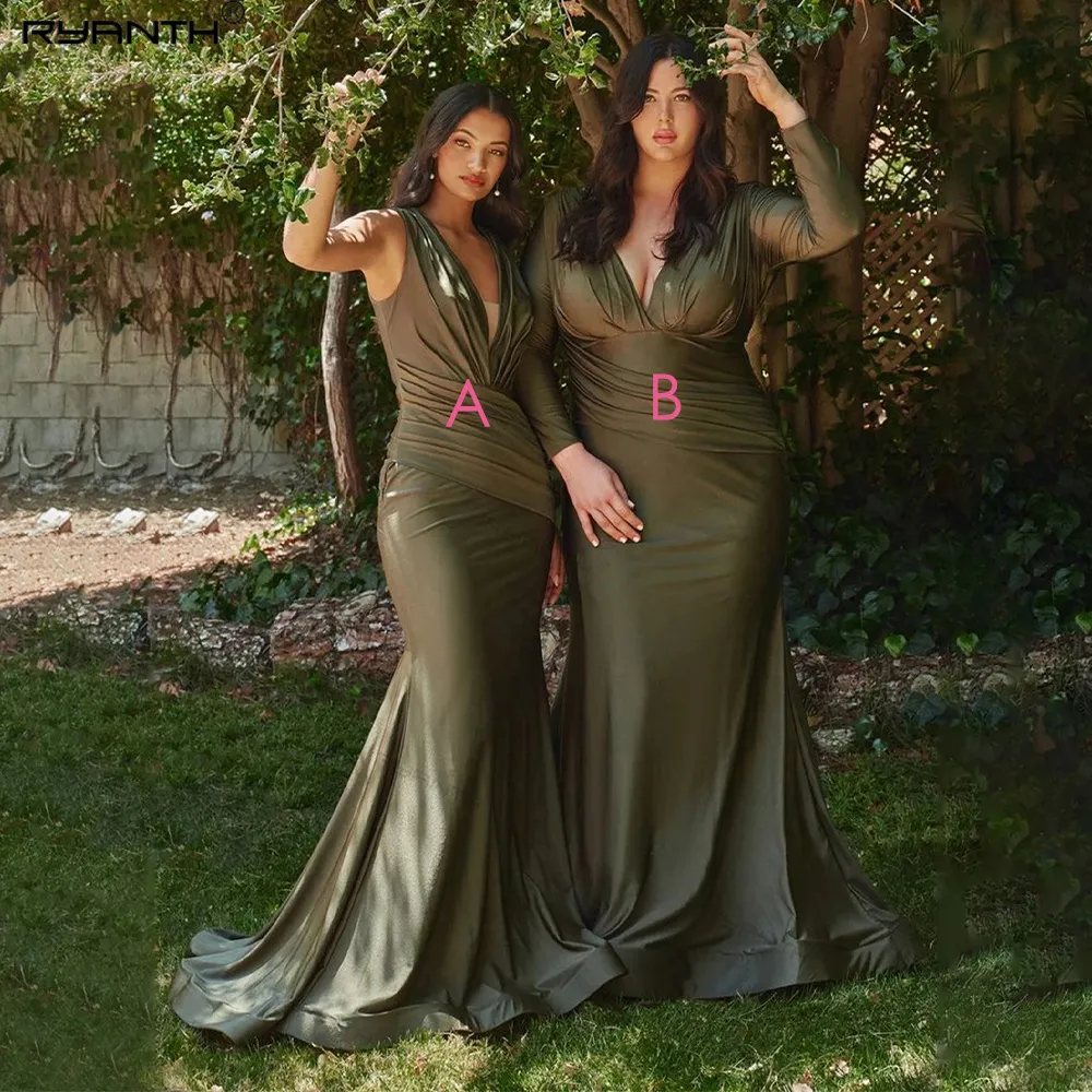 sage bridesmaid dresses uk Dusty Sage Bridesmaid Dresses Uk Leely Women Dusty Sage Applique Wedding  Guest Dress With Slit Cold