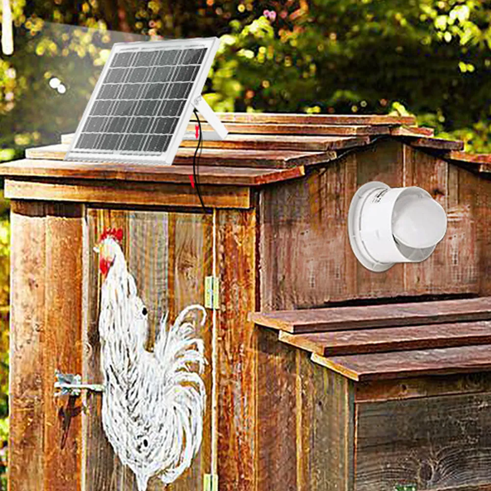 Save Big on Bulk Solar Exhaust Fan For Chicken Coop High Speed Exhaust Air  Vent Fan Solar 12V Power, Anti Mosquito Design, Durable For Kitchen,