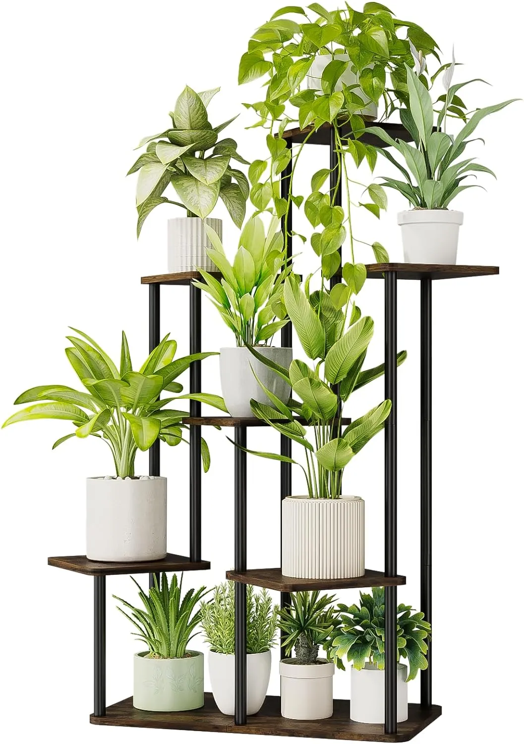 Support Pour Plantes En Métal À 7 Niveaux – Grande Étagère Dexposition Multi Plantes Intérieure/Extérieure Pour Patio Et Jardin Du 33,7 € | DHgate