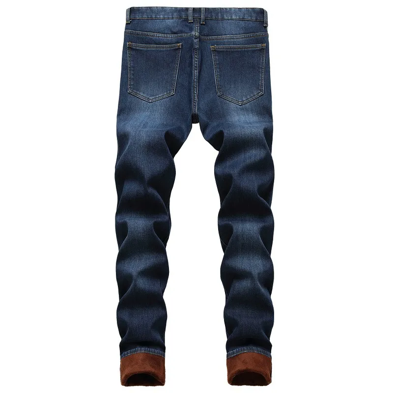 Jeans Vaqueros Forrados Hombre Jeans De Invierno Forrados De