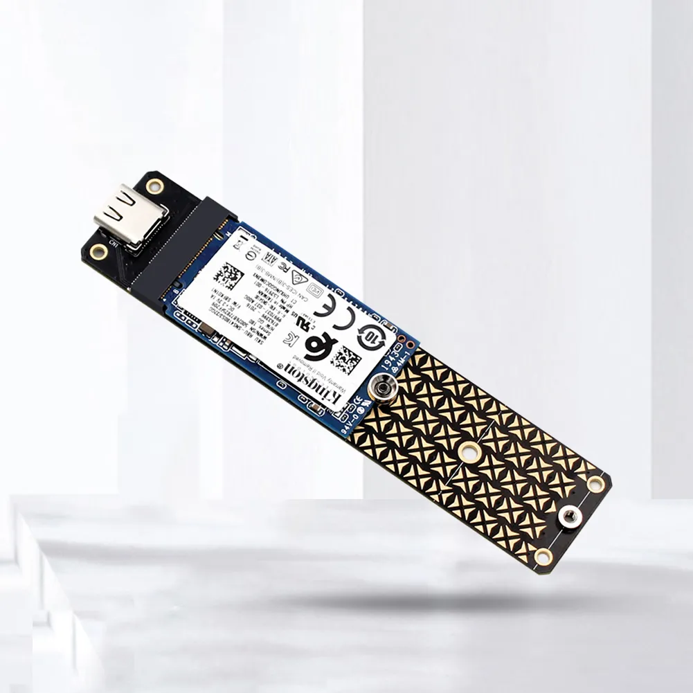 M.2 NGFF Hard Disk Adapter 10 Gbps Speed M.2 To USB3.1 Converter Reader JMS580 Chip Support 2230/2242/2260/2280 Size SSD