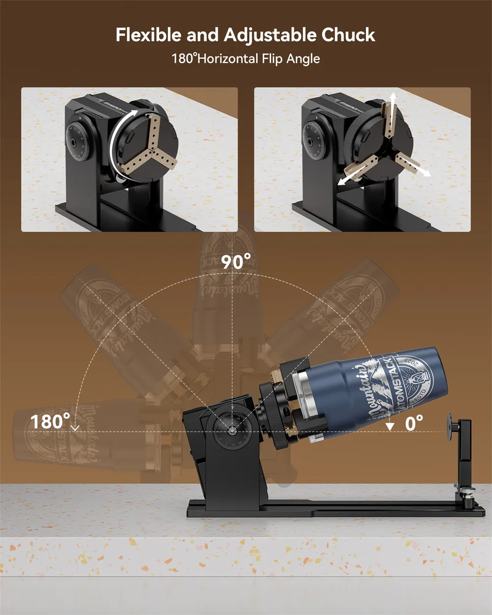 ATOMSTACK R1 V2 360° laser rotary for Framework-Style Laser Engraving ...