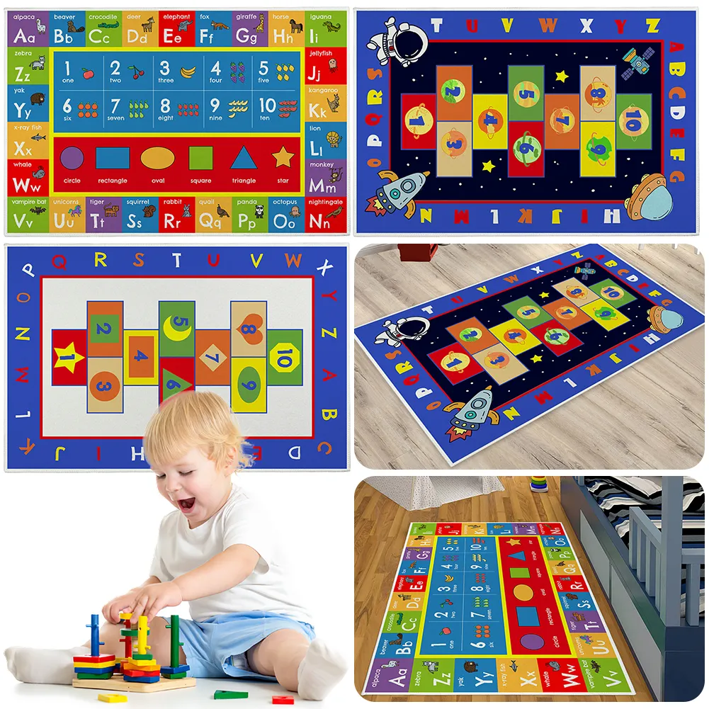 Play Rug For Baby 2024 Soft Educational ABC Alphabet Number Play Rug, Non-Toxic Foam ...