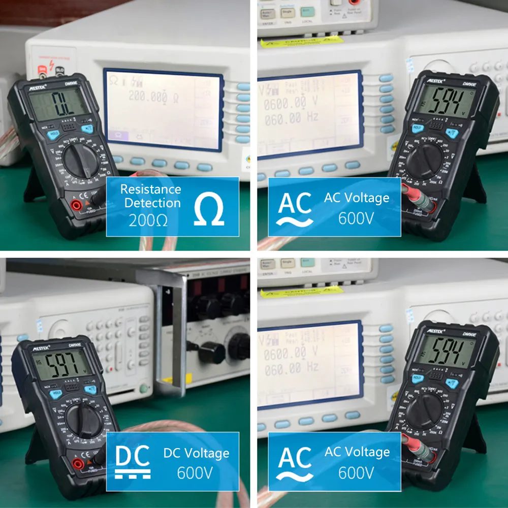 DM90E Professional digital multi meter - Accurate AC/DC Voltage Current ...