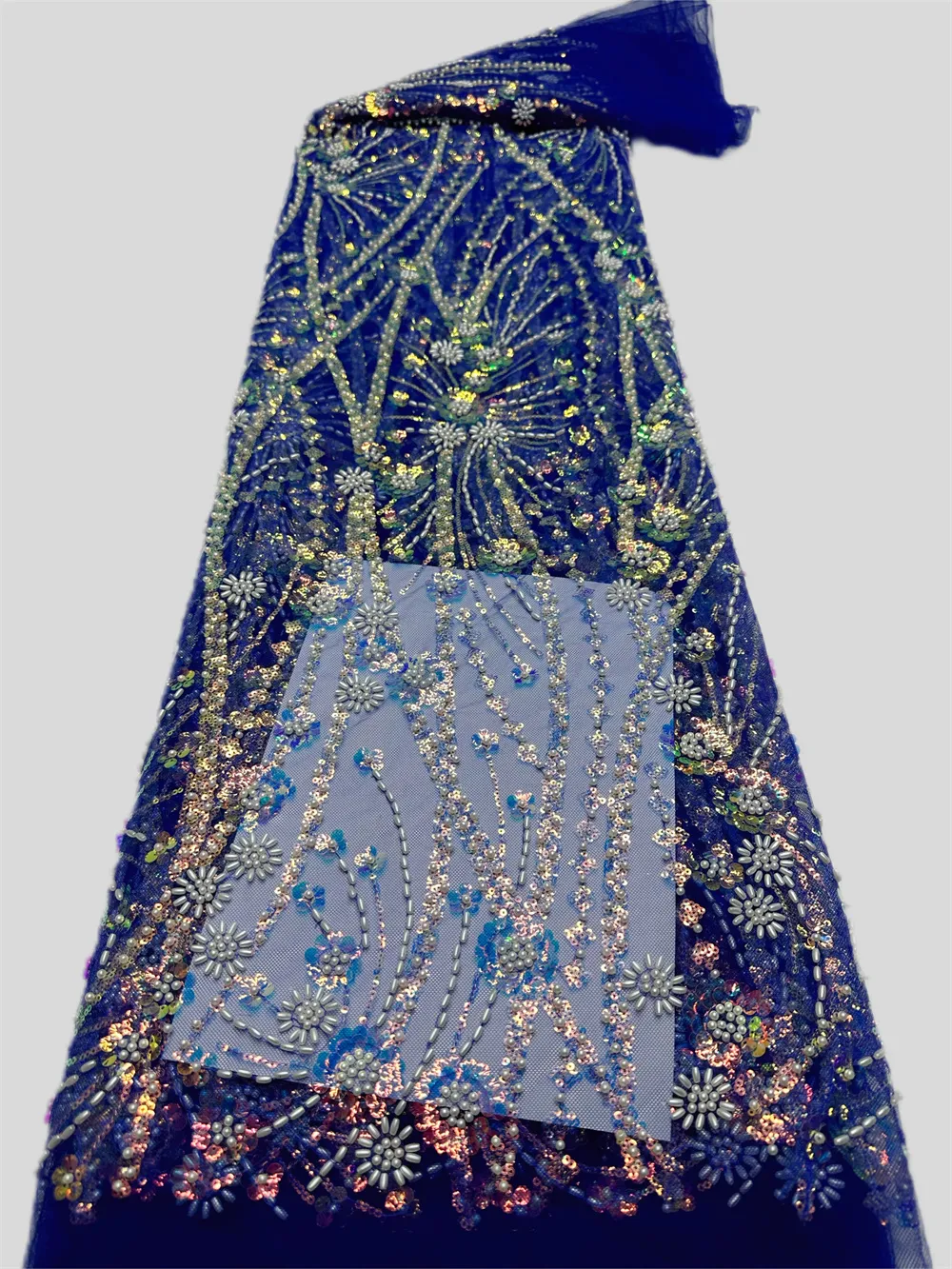 Green African Sequins Lace Fabric High Quality Tulle Beaded Lace for Sewing Wedding  Dress from Dhgate Fabric - price 220.19