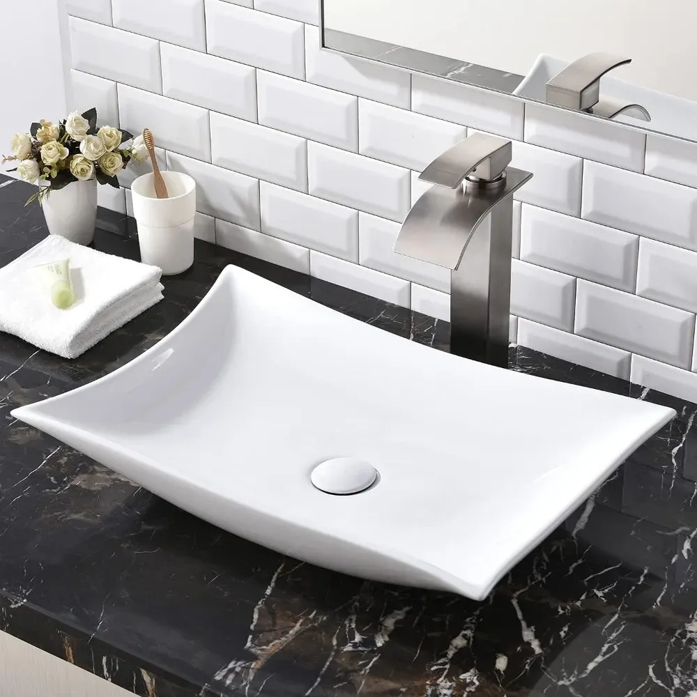 Small Bathroom Sink | Modern Rectangular Wash Basin For Laundry, Half Bath  Compact Hand Wash Bowl From Homepro14, $100.72 | DHgate.Com, image size:1000x1000